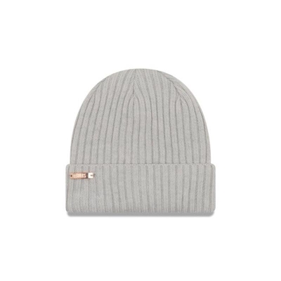 Chicago Bulls Gorra | New Era NBA Badged Team Knit Beanie Mexico - Grises